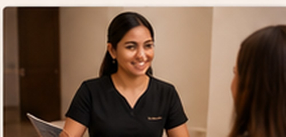 Spa consultation and treatment discussion